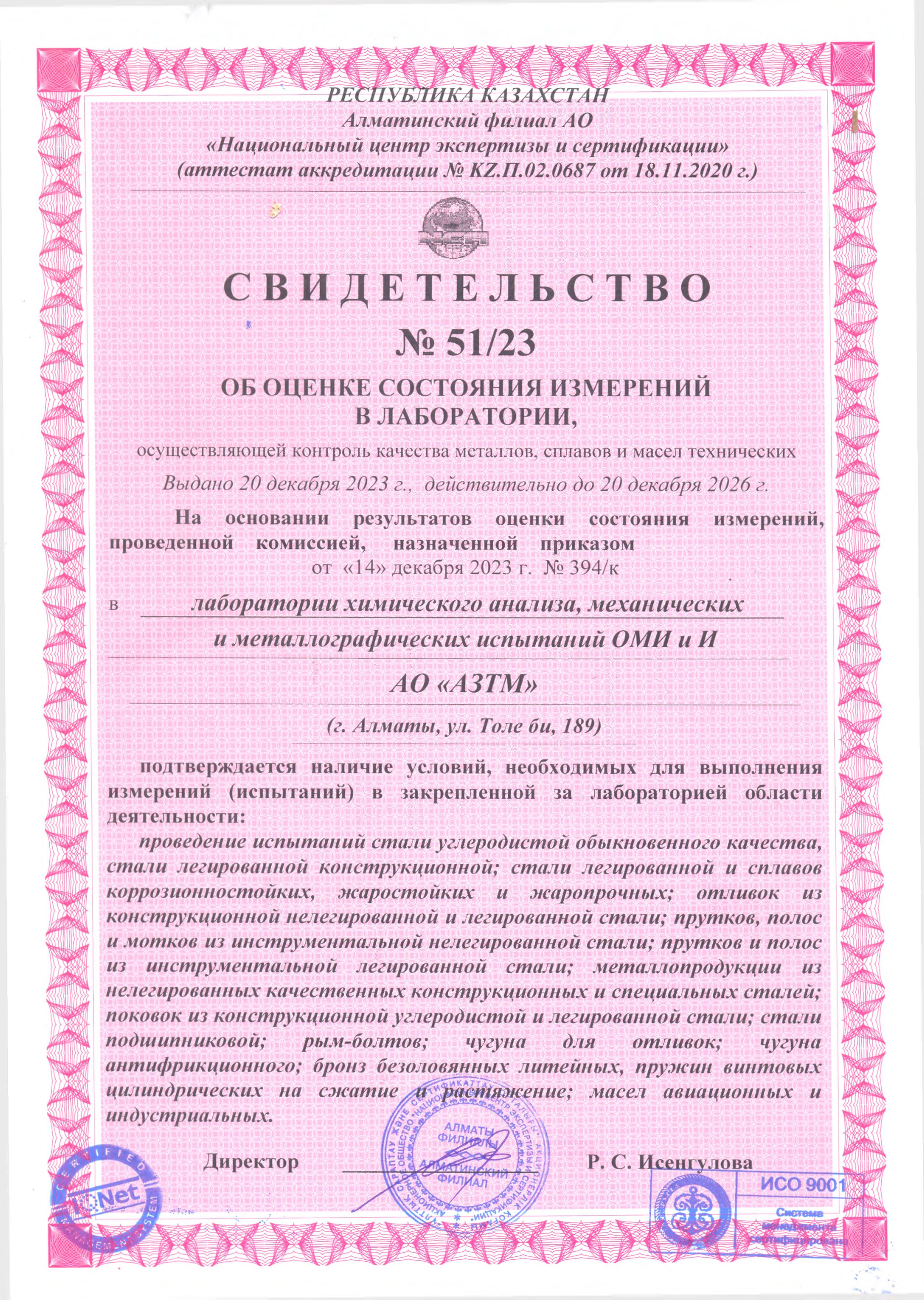 Свидетельство ЦЗЛ (PDF)